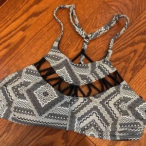 Black strappy bikini top